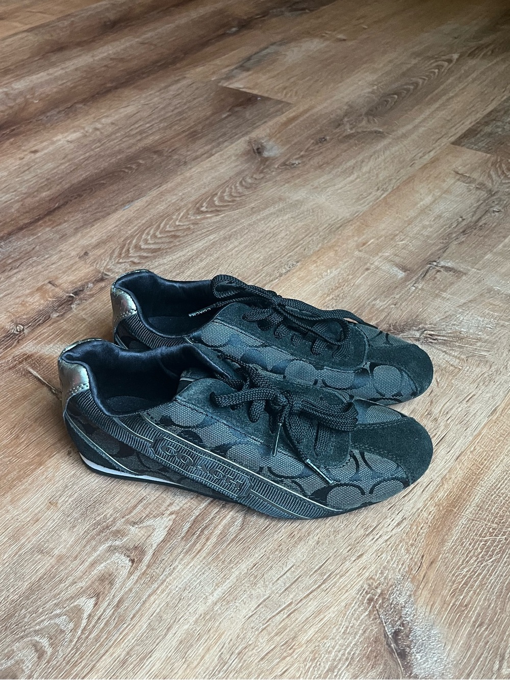 Coach Black Signature Logo Sneakers